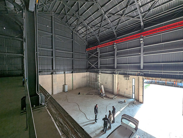 Inspecting the MARTEST facility under construction